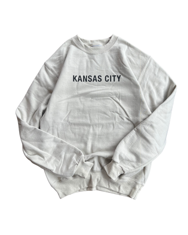 ESSENTIAL KANSAS CITY SWEATSHIRT - SAND Bellboy Apparel