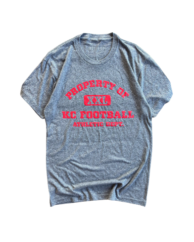 ATHLETIC DEPT. T SHIRT - GREY Bellboy Apparel