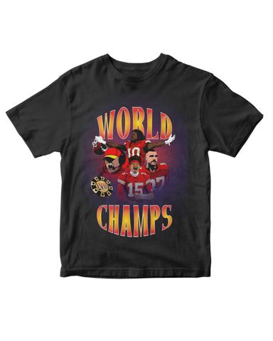 VEGAS WORLD CHAMPS T-SHIRT - BLACK