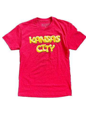 BUBBLE KANSAS CITY T-SHIRT - RED/YELLOW Bellboy Apparel