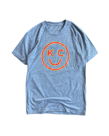 KC SMILEY T-SHIRT - GRAY Bellboy Apparel