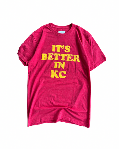 IT'S BETTER IN KC T-SHIRT- RED Bellboy Apparel